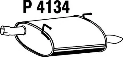 Глушитель выхлопных газов конечный FENNO купить