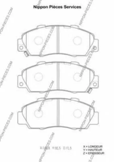 Комплект тормозных колодок, дисковый тормоз NPS купить