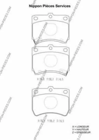 Комплект тормозных колодок, дисковый тормоз NPS купить