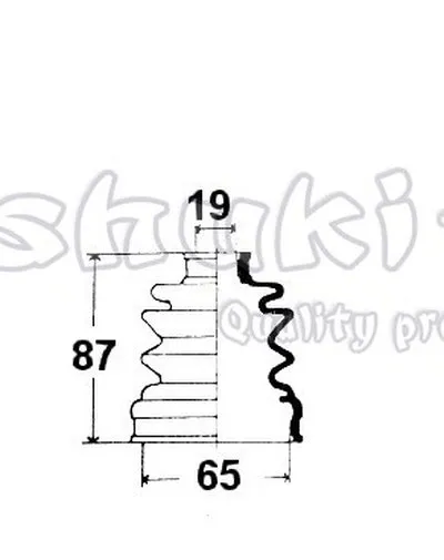 Комплект пылника, приводной вал ASHUKI купить