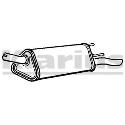 Глушитель выхлопных газов конечный KLARIUS купить