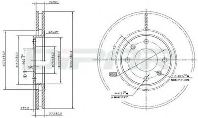 Тормозной диск DITAS купить