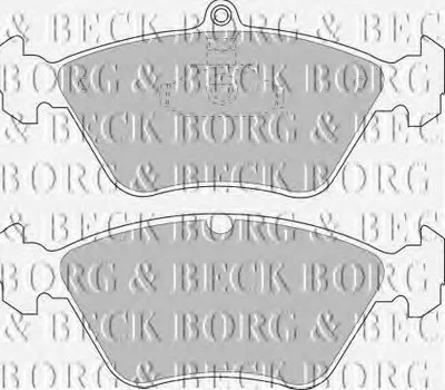 Комплект тормозных колодок, дисковый тормоз BORG & BECK купить