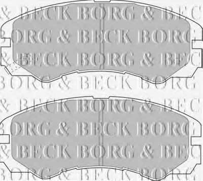 Комплект тормозных колодок, дисковый тормоз BORG & BECK купить