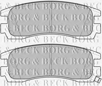 Комплект тормозных колодок, дисковый тормоз BORG & BECK купить