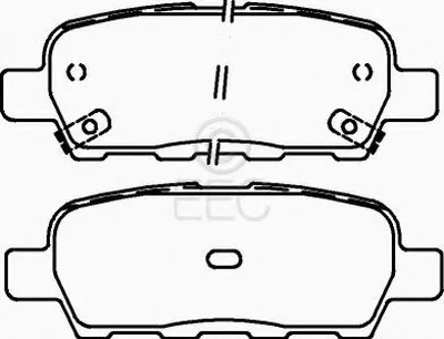 Комплект тормозных колодок, дисковый тормоз EEC купить