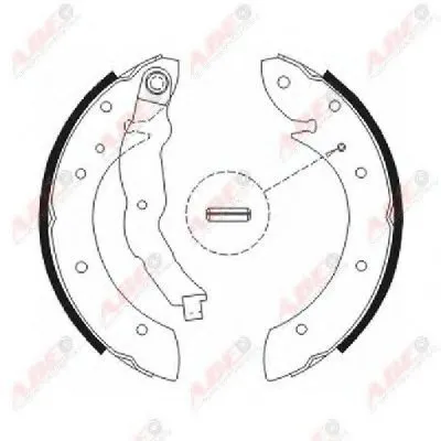 Комплект тормозных колодок ABE купить