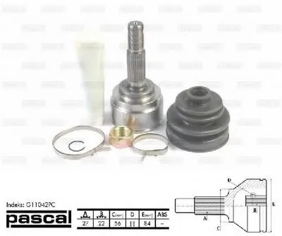 Шарнирный комплект, приводной вал PASCAL купить