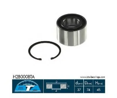 Комплект подшипника ступицы колеса BTA купить