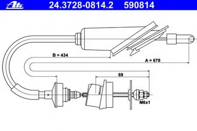 Тросик сцепления ATE купить