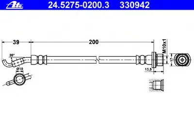 Тормозной шланг ATE купить