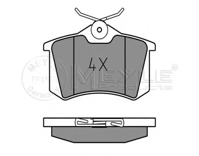 Комплект тормозных колодок, дисковый тормоз PLATINUM PAD MEYLE купить