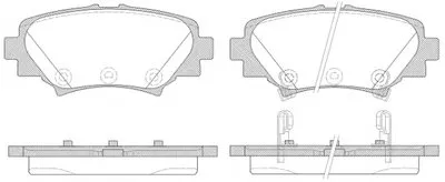 Комплект тормозных колодок, дисковый тормоз REMSA купить