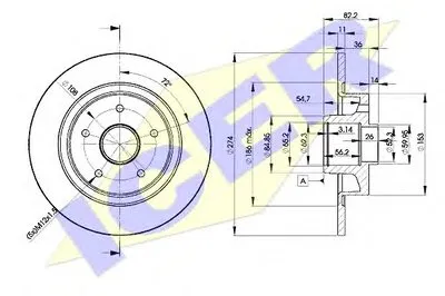 Тормозной диск ICER купить