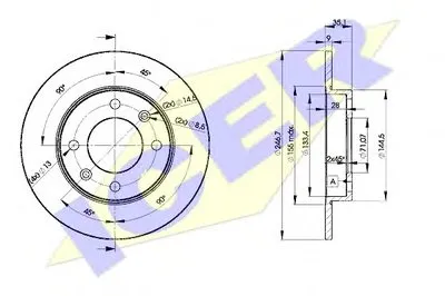 Тормозной диск ICER купить