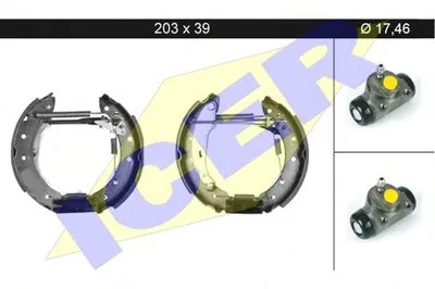Комплект тормозных колодок ICER купить
