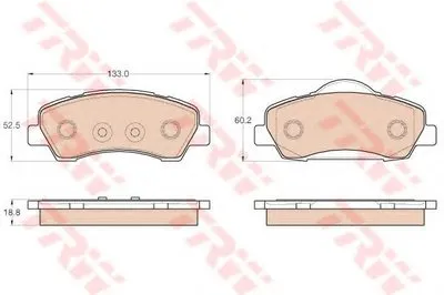 Комплект тормозных колодок, дисковый тормоз COTEC TRW купить