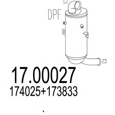 Сажевый / частичный фильтр, система выхлопа ОГ MTS купить
