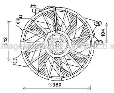 Вентилятор, охлаждение двигателя AVA QUALITY COOLING купить