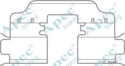 Комплектующие, тормозные колодки APEC braking купить