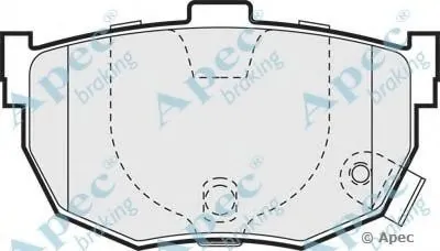 Комплект тормозных колодок, дисковый тормоз APEC braking купить