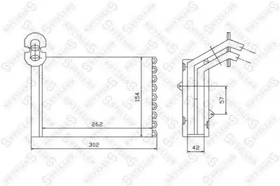 Теплообменник, отопление салона STELLOX купить