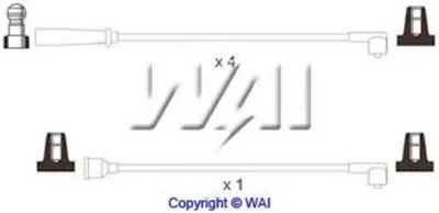 Комплект проводов зажигания WAIglobal купить