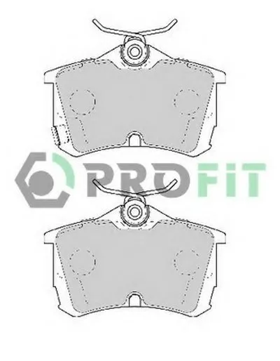 Комплект тормозных колодок, дисковый тормоз PROFIT купить