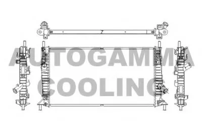 Радиатор, охлаждение двигателя AUTOGAMMA купить