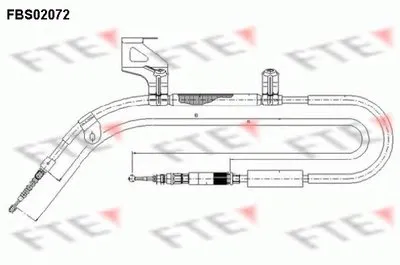 Трос, стояночная тормозная система FTE купить