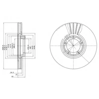 Тормозной диск DELPHI купить