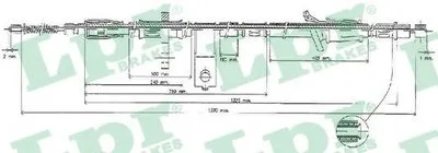 Трос, стояночная тормозная система LPR купить