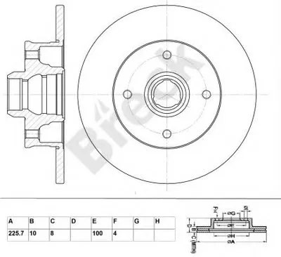 Тормозной диск BRECK купить