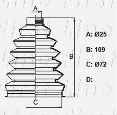 Пыльник, приводной вал FIRST LINE купить
