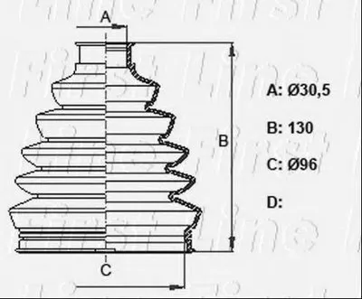 Пыльник, приводной вал FIRST LINE купить