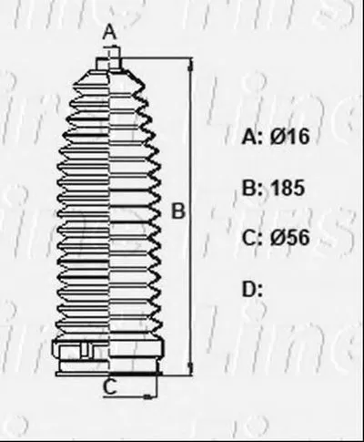 Пыльник, рулевое управление FIRST LINE купить