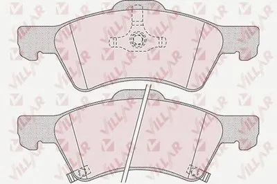 Комплект тормозных колодок, дисковый тормоз VILLAR купить