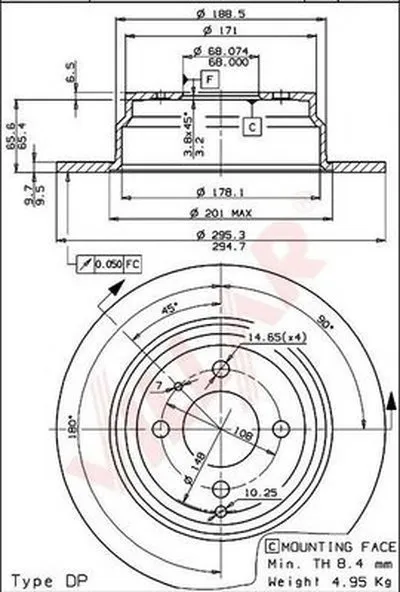 Тормозной диск VILLAR купить