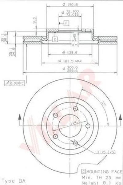 Тормозной диск VILLAR купить