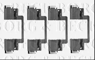 Комплектующие, колодки дискового тормоза BORG & BECK купить