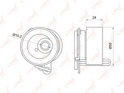 Натяжной ролик, ремень ГРМ LYNXauto купить
