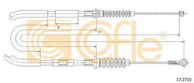 Трос, стояночная тормозная система COFLE купить
