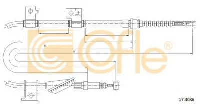 Трос, стояночная тормозная система COFLE купить