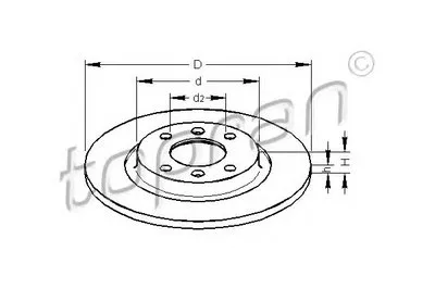 Тормозной диск TOPRAN купить
