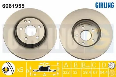 Тормозной диск GIRLING купить