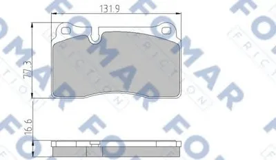 Комплект тормозных колодок, дисковый тормоз FOMAR Friction купить