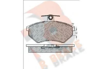 Комплект тормозных колодок, дисковый тормоз R BRAKE купить
