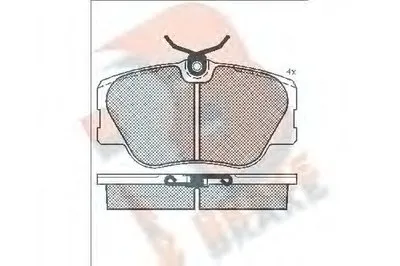 Комплект тормозных колодок, дисковый тормоз R BRAKE купить