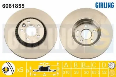Тормозной диск GIRLING купить