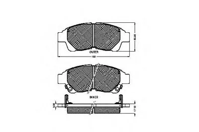 Комплект тормозных колодок, дисковый тормоз SPIDAN купить